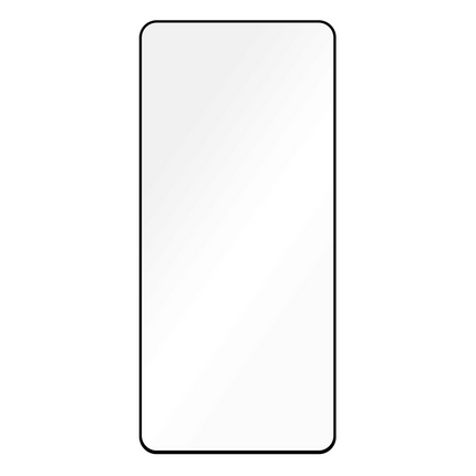 Oppo Reno10 5G - Full Cover Screenprotector Tempered Glass - Black