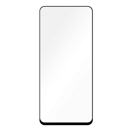 Oppo Reno8 Lite - Full Cover Screenprotector Tempered Glass - Black