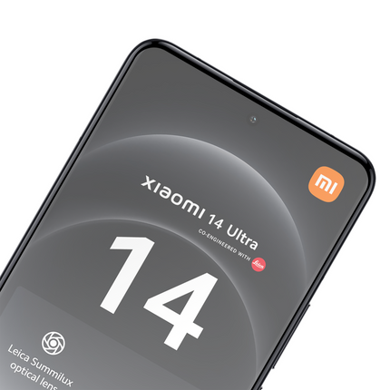Xiaomi 14 Ultra - Full Cover Screenprotector Tempered Glass - Black