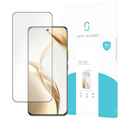 Honor 200 - Full Cover Screenprotector Tempered Glass - Black