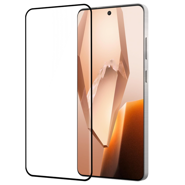 OnePlus 13R - Full Cover Screenprotector Tempered Glass - Black