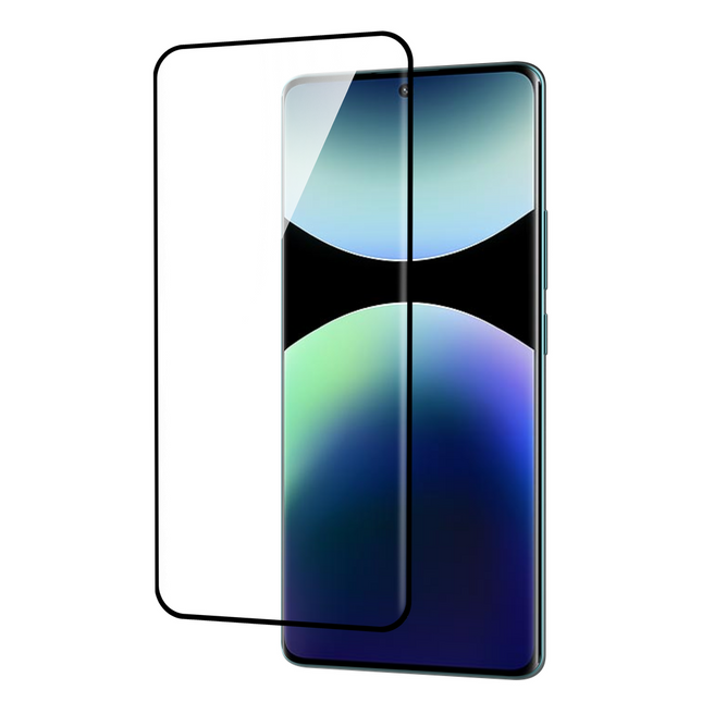 Xiaomi Redmi Note 14 Pro 4G / 5G - Full Cover Screenprotector Tempered Glass - Black