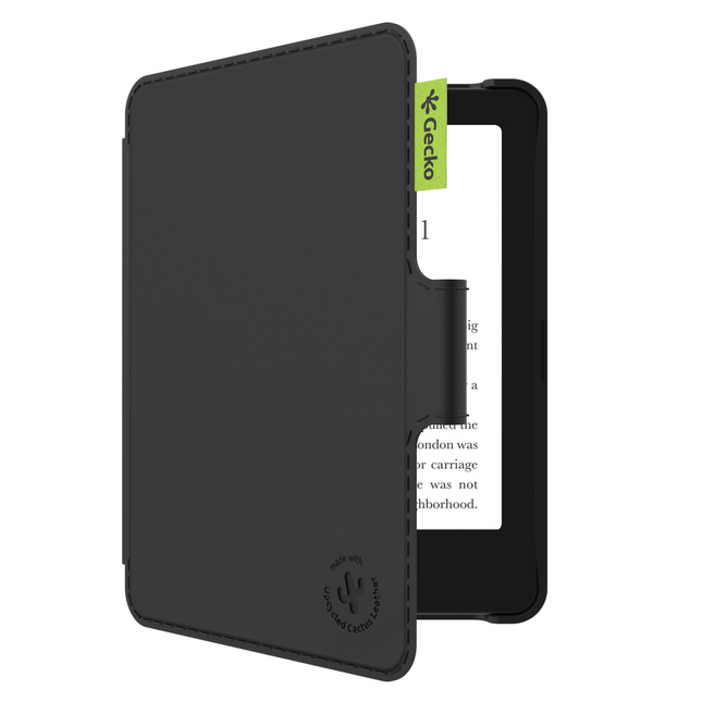 Gecko Covers Kobo Clara Colour & BW / Tolino Shine Color - Cactus Leather - Black