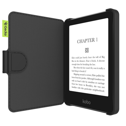 Gecko Covers Kobo Clara Colour & BW / Tolino Shine Color - Cactus Leather - Black