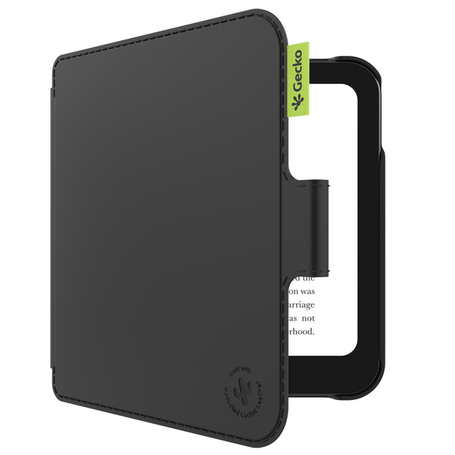 Gecko Covers Kobo Libra Colour / Tolino Vision Color - Cactus Leather - Black