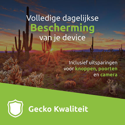 Gecko Covers Samsung Galaxy Tab S10 FE+ - Cactus Leather - Black