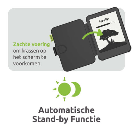 Gecko Covers Amazon Kindle (2024) - Cactus Leather - Black