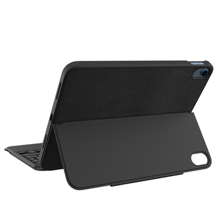 Gecko Covers iPad 2025 (11th Gen) / iPad 2022 (10th Gen) - Cactus Leather Keyboard Case - Azerty - Black - V10KB2733C1AY