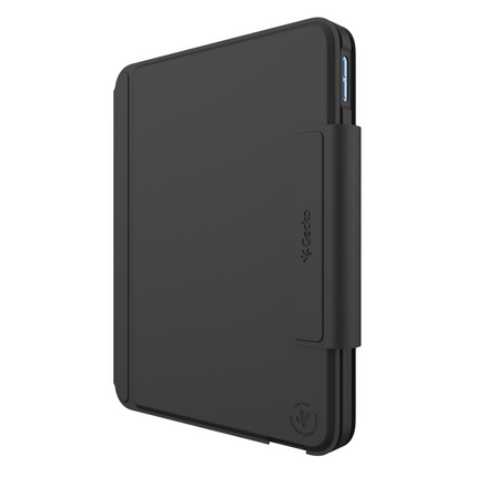 Gecko Covers iPad 2025 (11th Gen) / iPad 2022 (10th Gen) - Cactus Leather Keyboard Case - Qwerty - Black - V10KB2733C1
