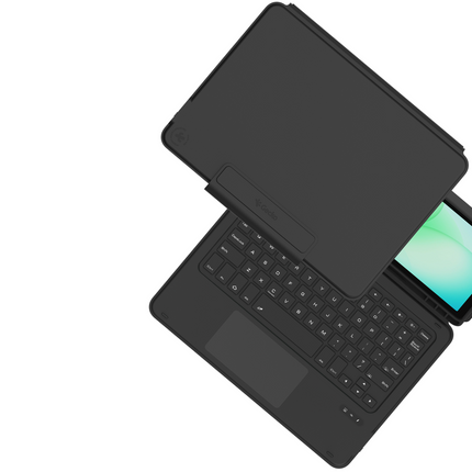 Gecko Covers Samsung Galaxy Tab A11 Plus / A9 Plus - Cactus Leather Keyboard Case - Qwerty - Black - V11KB2813C1