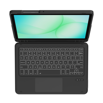 Gecko Covers Samsung Galaxy Tab A11 Plus / A9 Plus - Cactus Leather Keyboard Case - Qwerty - Black - V11KB2813C1