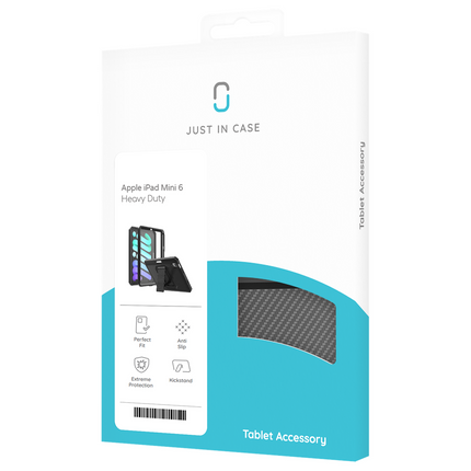 iPad Mini 7 / iPad Mini 6 - Heavy Duty Case - Black