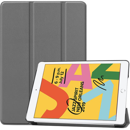 iPad 2021 (9th Gen)/2020 (8th Gen)/iPad 2019 (7th Gen) - TriFold Smart Book Case - Grey