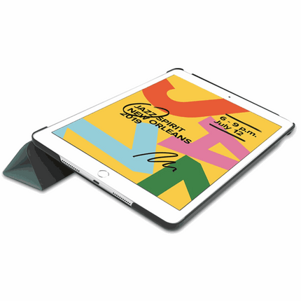 iPad 2021 (9th Gen)/2020 (8th Gen)/iPad 2019 (7th Gen) - TriFold Smart Book Case - Green