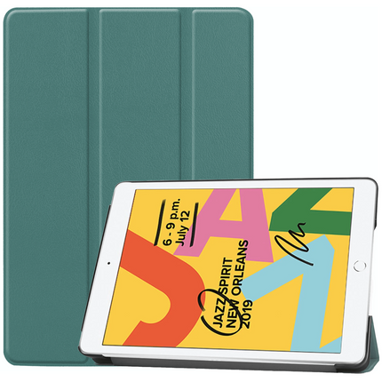 iPad 2021 (9th Gen)/2020 (8th Gen)/iPad 2019 (7th Gen) - TriFold Smart Book Case - Green