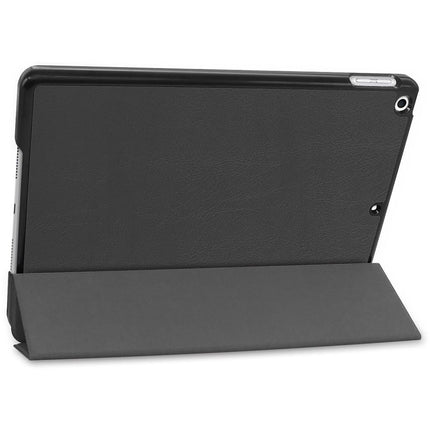 iPad 2021 (9th Gen)/2020 (8th Gen)/iPad 2019 (7th Gen) - TriFold Smart Book Case - Black