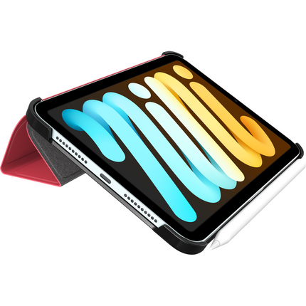 iPad Mini 2024 (7th Gen) - TriFold Smart Book Case - Red
