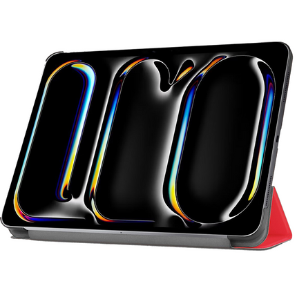 iPad Pro 11 (M5 2025 / M4 2024) - TriFold Smart Book Case - Red