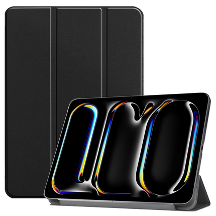 iPad Pro 11 (M5 2025 / M4 2024) - TriFold Smart Book Case - Black