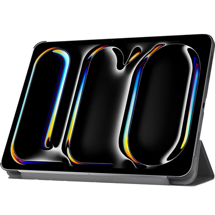 iPad Pro 11 (M5 2025 / M4 2024) - TriFold Smart Book Case - Black