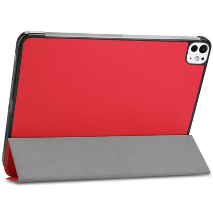 iPad Pro 13 (M5 2025 / M4 2024) - TriFold Smart Book Case - Red