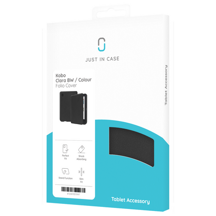 Kobo Clara Colour / Kobo Clara BW / Tolino Shine Color - Folio Case - Black