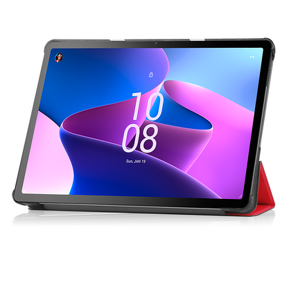 Lenovo Tab M10 Gen 3 - TriFold Smart Book Case - Red
