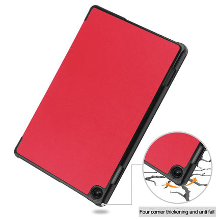 Lenovo Tab M10 Gen 3 - TriFold Smart Book Case - Red