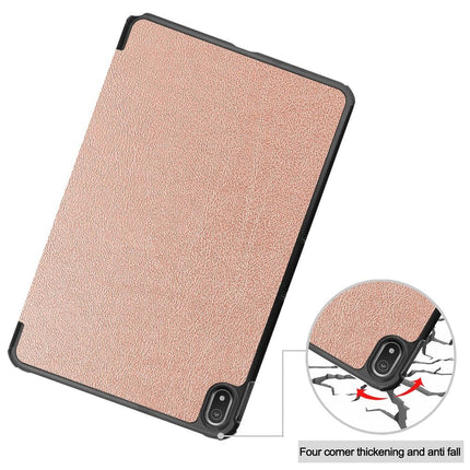 Nokia T20 - TriFold Smart Book Case - Rose Gold