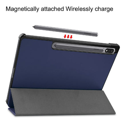 Samsung Galaxy Tab S9 / S9 FE / S10 FE / S10 Lite - TriFold Smart Book Case - Blue