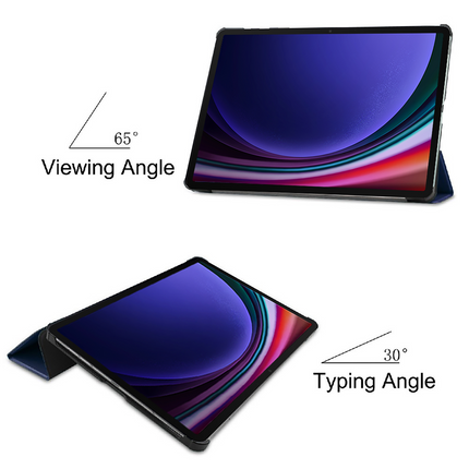 Samsung Galaxy Tab S9 / S9 FE / S10 FE / S10 Lite - TriFold Smart Book Case - Blue