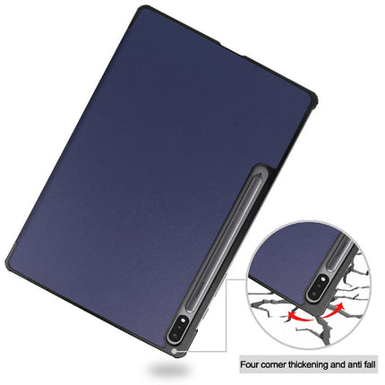 Samsung Galaxy Tab S9 / S9 FE / S10 FE / S10 Lite - TriFold Smart Book Case - Blue