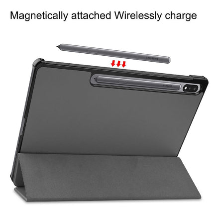 Samsung Galaxy Tab S9 / S9 FE / S10 FE / S10 Lite - TriFold Smart Book Case - Grey