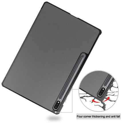 Samsung Galaxy Tab S9 / S9 FE / S10 FE / S10 Lite - TriFold Smart Book Case - Grey
