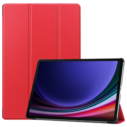 Samsung Galaxy Tab S9 / S9 FE / S10 FE / S10 Lite - TriFold Smart Book Case - Red