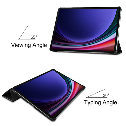 Samsung Galaxy Tab S9 / S9 FE / S10 FE / S10 Lite - TriFold Smart Book Case - Black