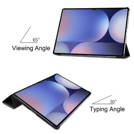 Samsung Galaxy Tab S10 Ultra / S9 Ultra - TriFold Smart Book Case - Black