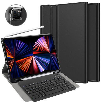 iPad Pro 12.9 2020 (4th Gen) - Premium Bluetooth Keyboard Cover Azerty