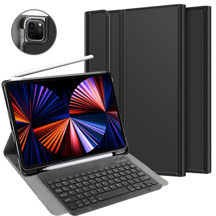 iPad Pro 12.9 2020 (4th Gen) - Premium Bluetooth Keyboard Cover Qwerty