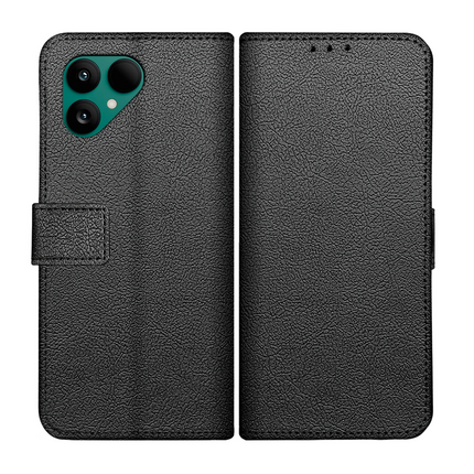Classic Wallet Case - Fairphone 6 - PU leather Book Case - Black