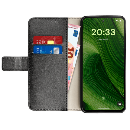 Classic Wallet Case - Fairphone 6 - PU leather Book Case - Black