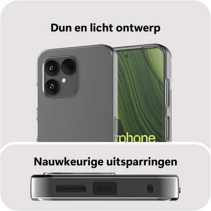 FlexLite Case - Fairphone 6 - Soft TPU Back Cover - Clear