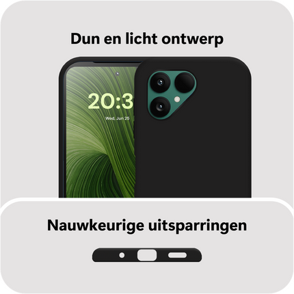 FlexLite Case - Fairphone 6 - Soft TPU Back Cover - Black