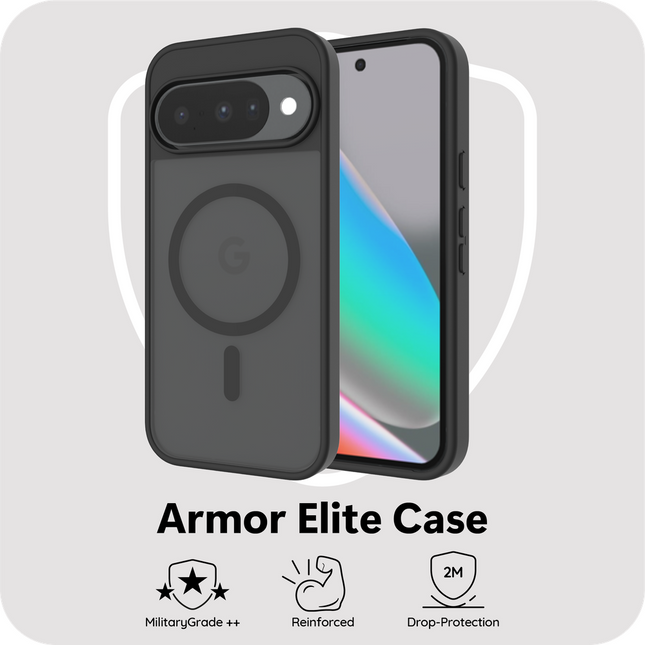 ArmorElite Case - Google Pixel 10 / 10 Pro - Military Grade Back Cover - (compatible with MagSafe) - Black