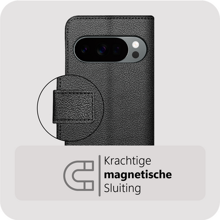 Classic Wallet Case - Google Pixel 10 / 10 Pro - PU leather Book Case - Black