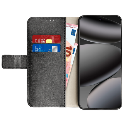 Classic Wallet Case - Google Pixel 10 / 10 Pro - PU leather Book Case - Black