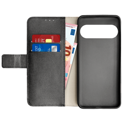 Classic Wallet Case - Google Pixel 10 / 10 Pro - PU leather Book Case - Black