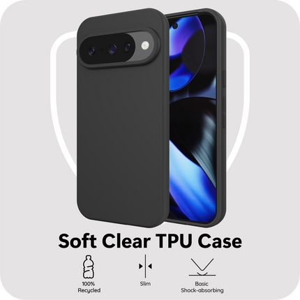 FlexLite Case - Google Pixel 10 / 10 Pro - Soft TPU Back Cover - Black