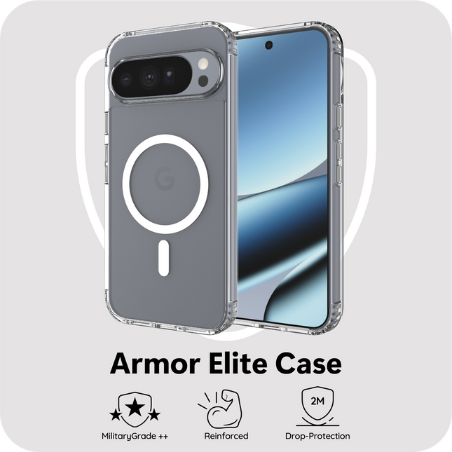 ArmorElite Case - Google Pixel 11 Pro XL / 10 Pro XL - Military Grade Back Cover - (compatible with MagSafe) - Clear