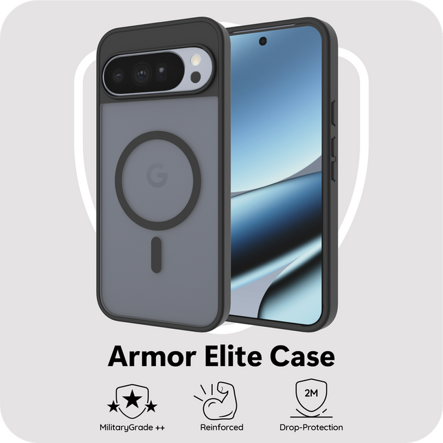 ArmorElite Case - Google Pixel 11 Pro XL / 10 Pro XL - Military Grade Back Cover - (compatible with MagSafe) - Black